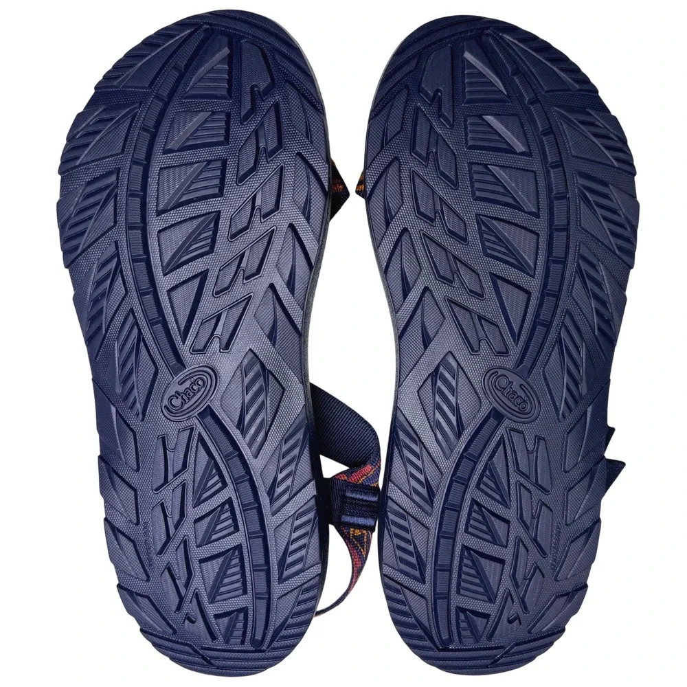 Chaco Mega Z/Cloud Sport Sandal Men 12 Red Blue Geometric Hiking JCH109903Z